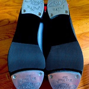 Capezio Tic Tap Toe Blk kids tap shoe 13.5 wide